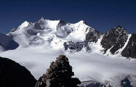 Nadelgrat and Hohberghorn in the Swiss Alps