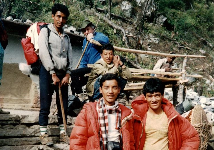 Nepalese Trekking staff - Sirdar Ang Jangbu and cook Dendi