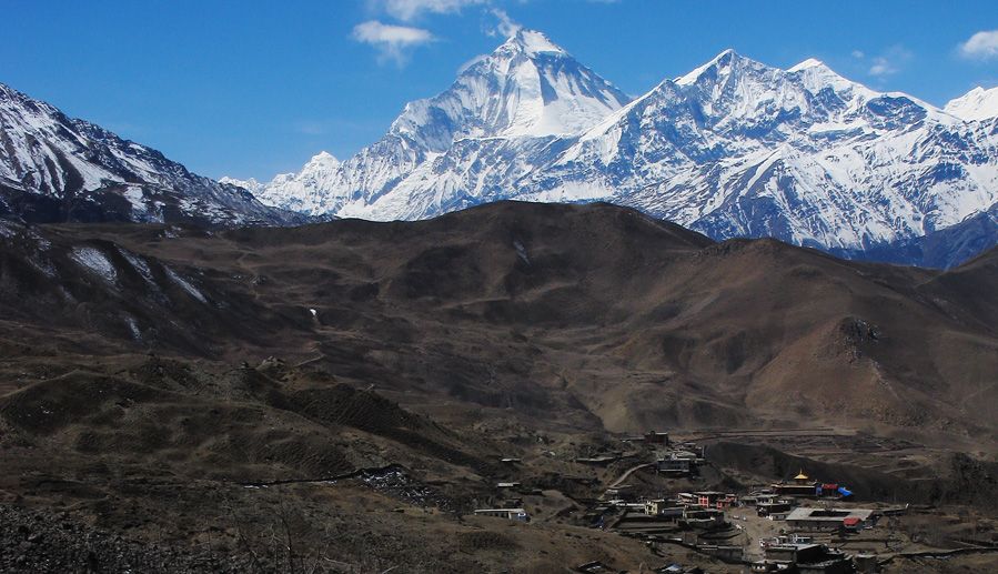 Dhaulagiri and Tukuche Peak from Muktinath