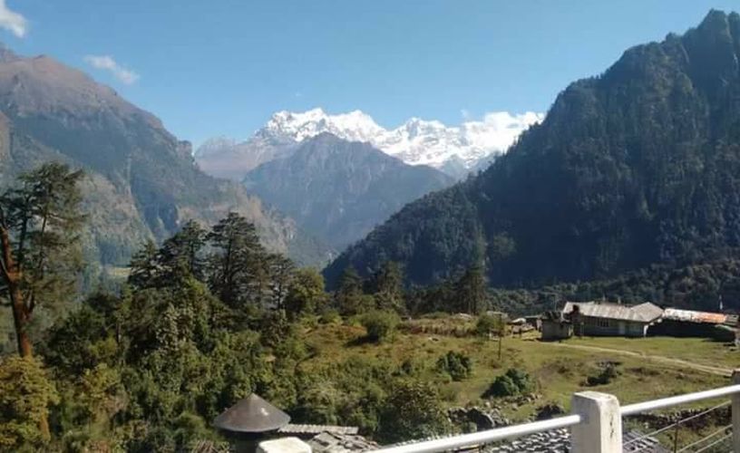 Manaslu Himal from Marsayangdi Valley