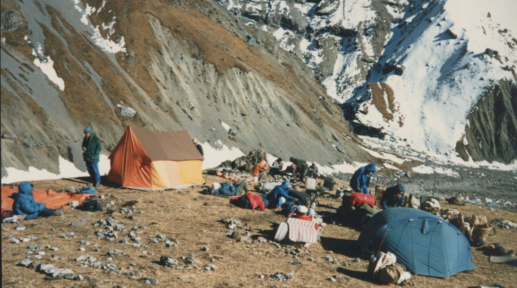 High Camp at Phedi above Manang beneath Tharong La