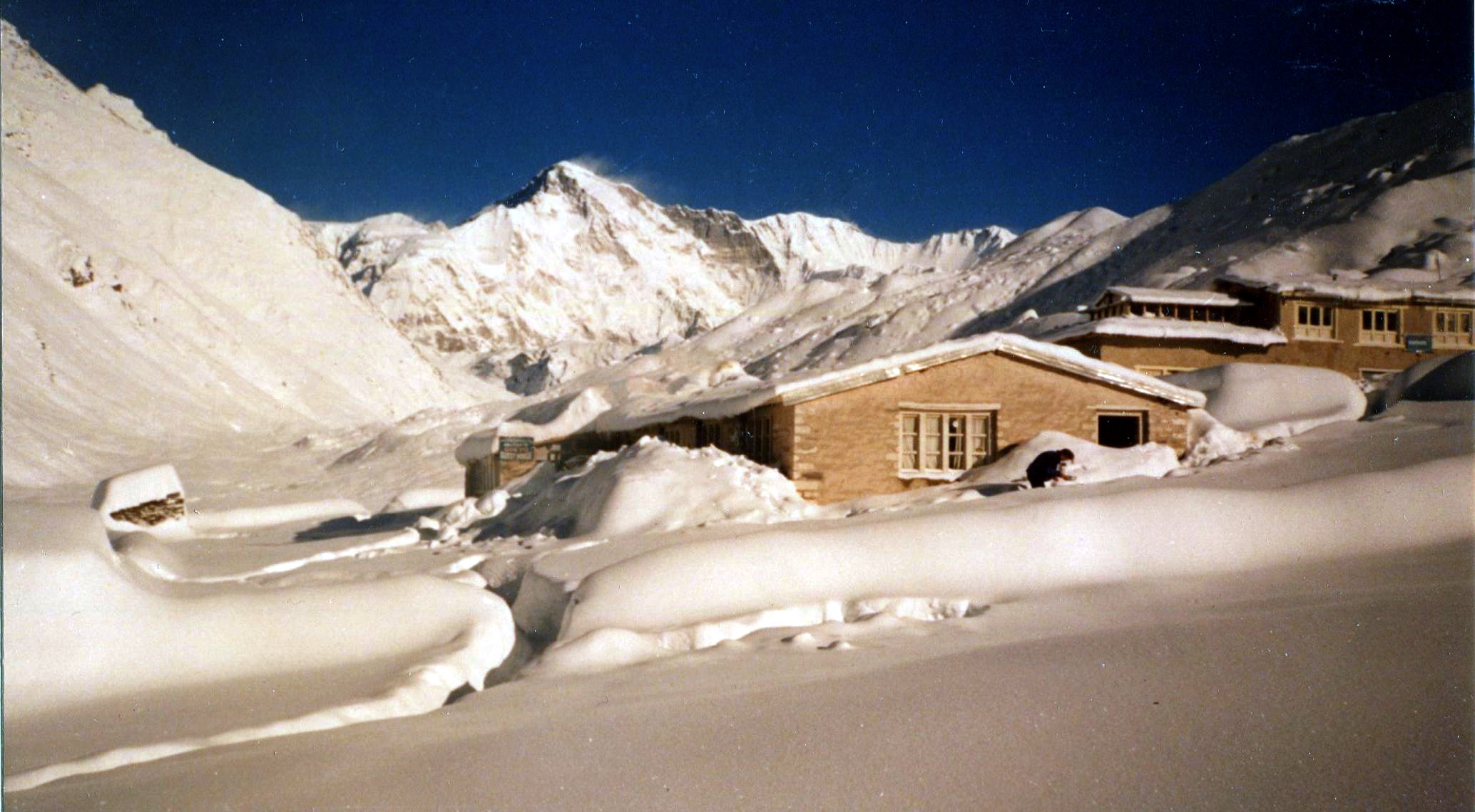 After snowstorm at Gokyo