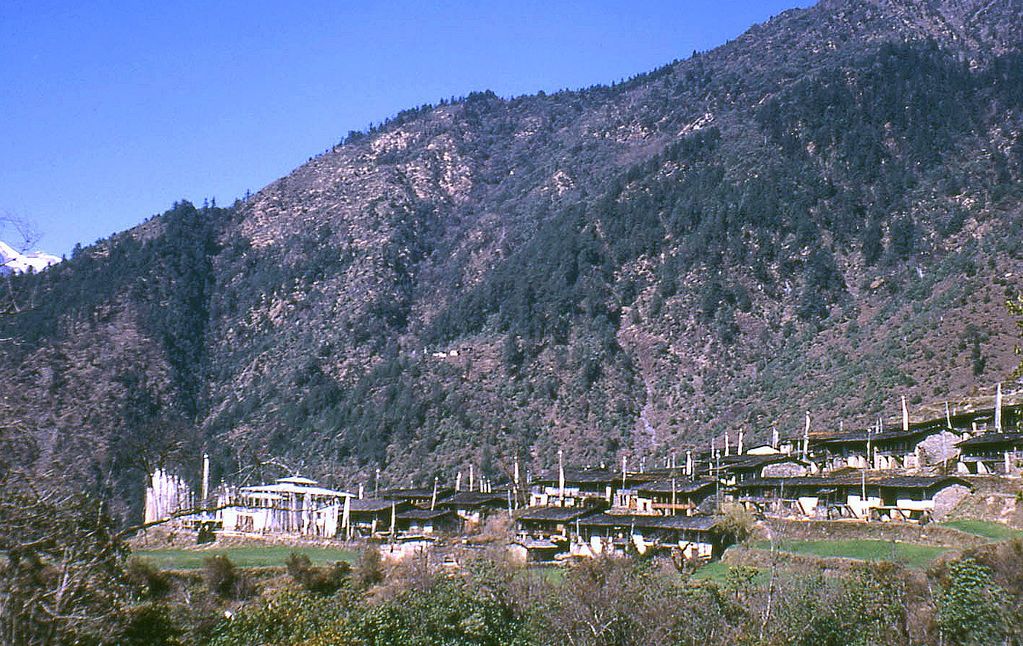 Tharke Ghyang Village in the Helambu district of the Nepal Himalaya