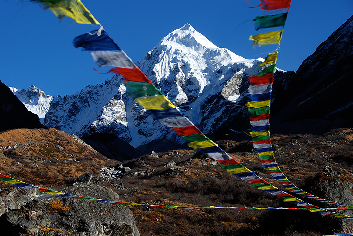 Urkinmang from Langshisa Kharka in the Langtang Valley