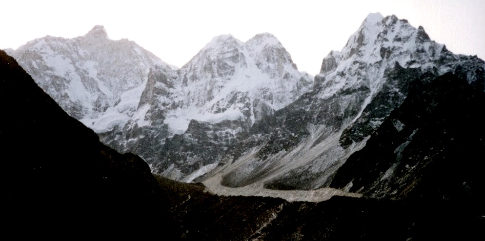 Jannu / Kumbhakarna, Sobithongie, Phole and Khabur from Kambachen in the Ghunsa Khola Valley