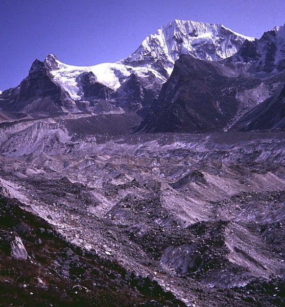 Yalung Glacier and Mount Koktang on the South Side of Mount Kangchenjunga