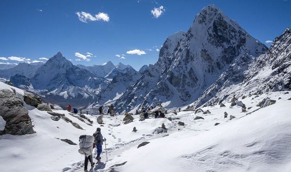 Ama Dablam and Cholatse from Cho La