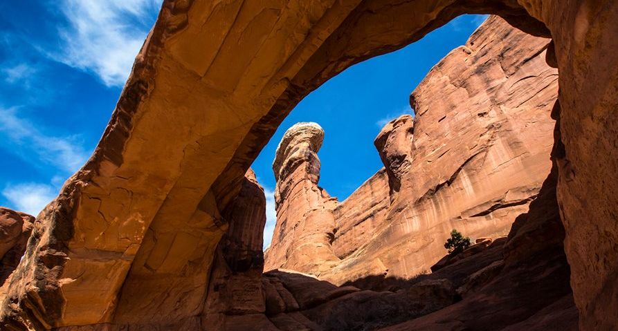 Tower Arch in Klondike Bluffs area of Arches National Park