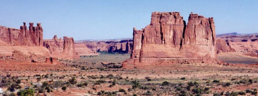 Courthouse Towers in Arches National Park