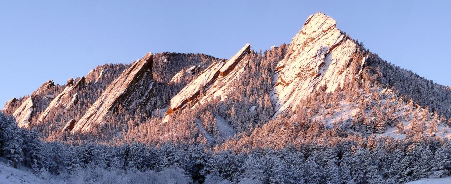 Flatirons above Boulder City in Colorado