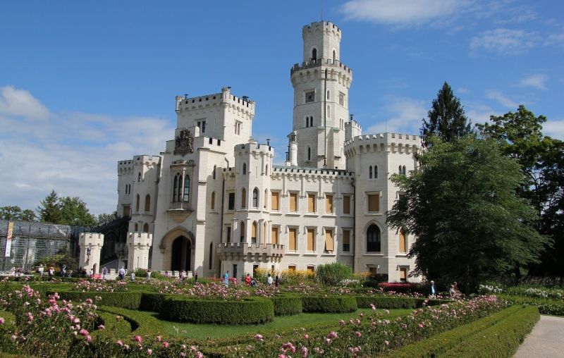 Chateau at Hluboka nad Vltavou in the Czech Republic