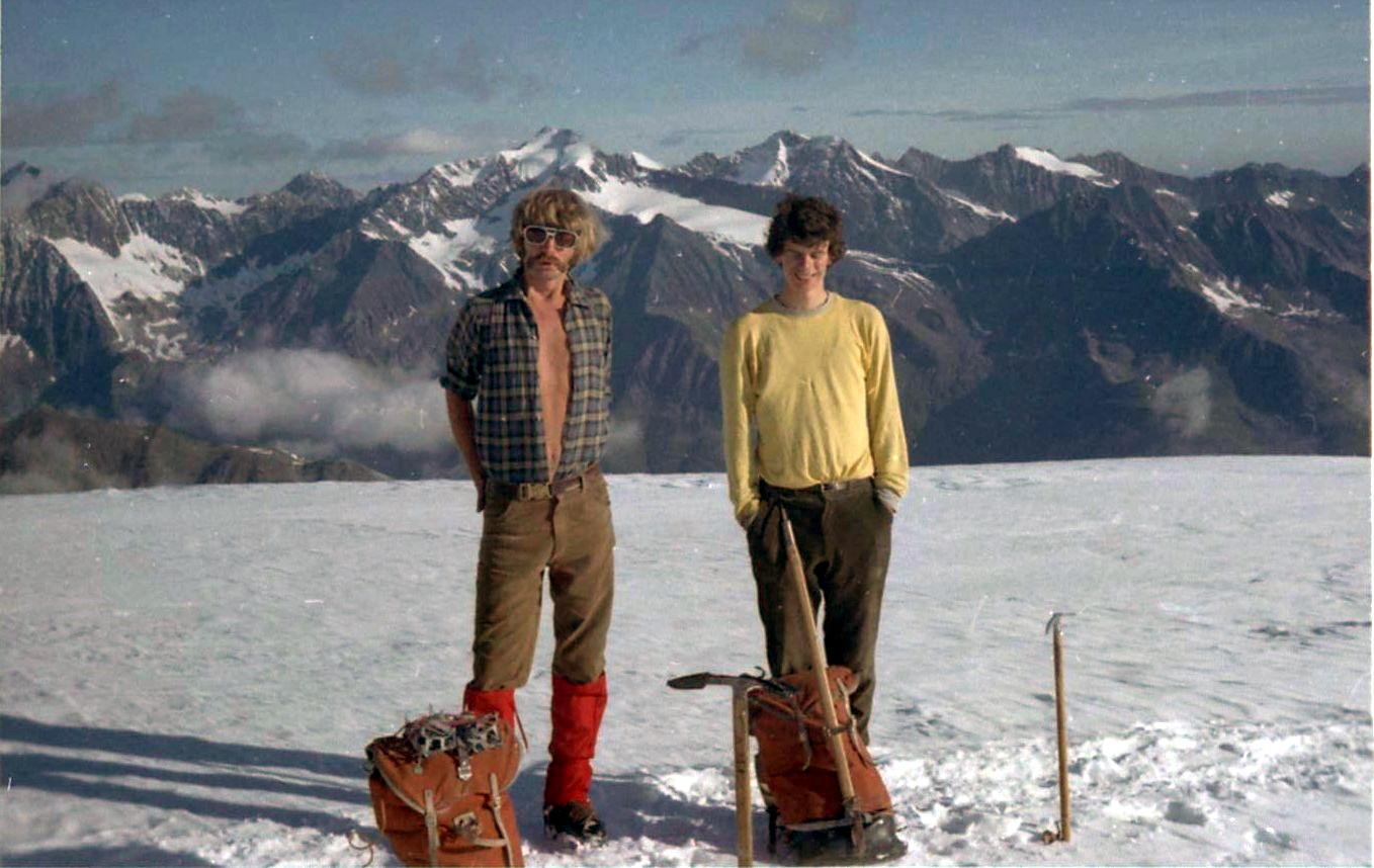 On the traverse from the Wilder Freiger to the Wilder Pfaff in the Stubai Alps of Austria