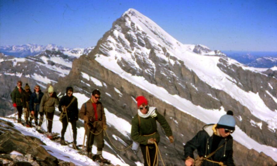 Rinderhorn on ascent of the Balmhorn in the Bernese Oberlands