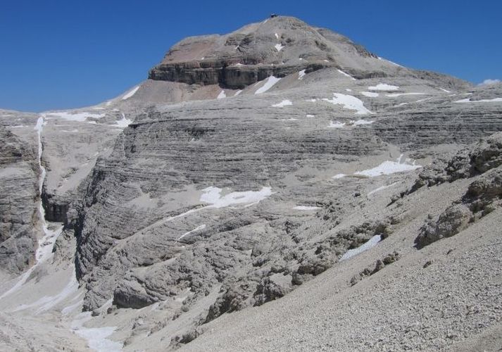 Piz Boe - highest mountain in the Sella Group of the Italian Dolomites