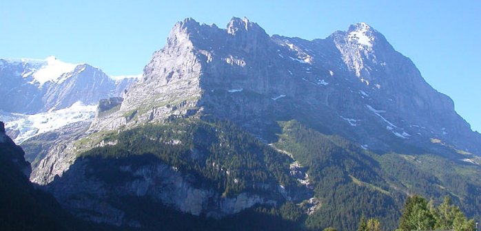 Eiger from above Grindelwald