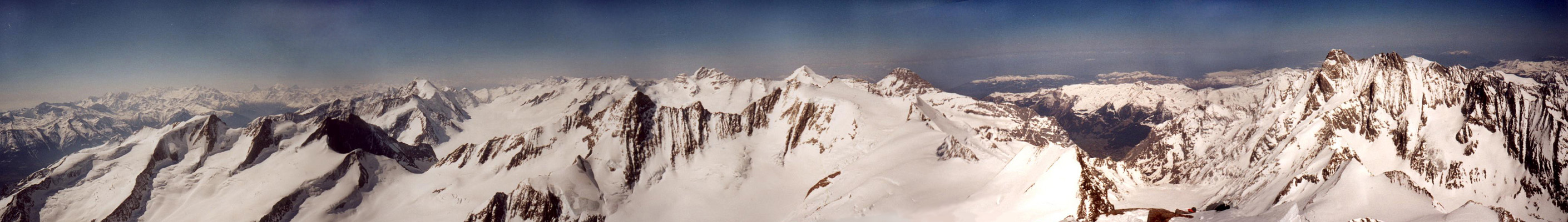 Panorama from the Finsteraarhorn