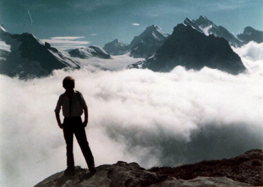 On ascent of the Jungfrau - the original route of ascent