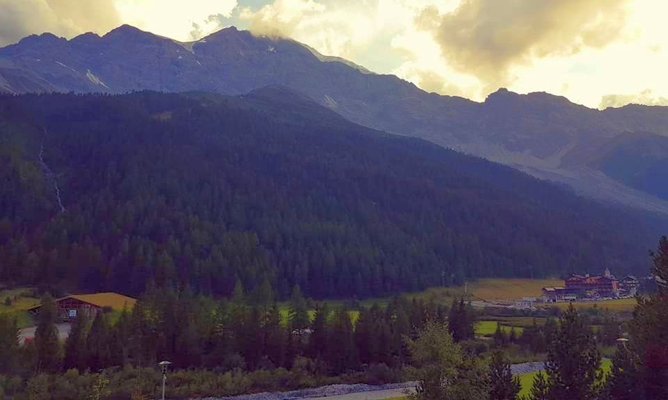 Solda / Sulden Village beneath the Ortler / Ortles Group of the Italian Alps