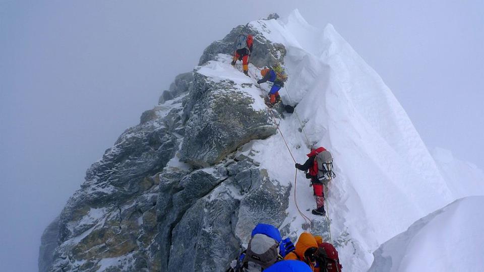 Hillary Step on Mount Everest