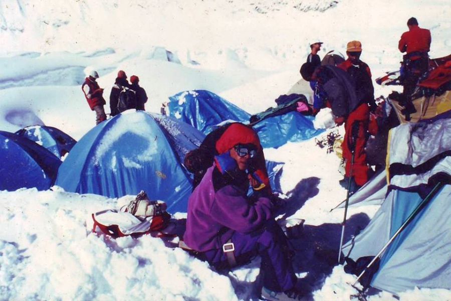 Camp I on South Col Route