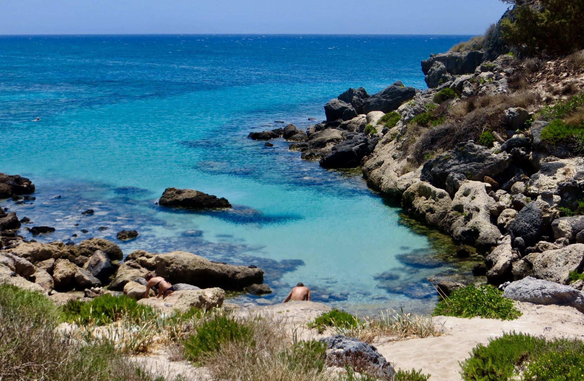 Elafonisi Beach at Chania on the Greek Island of Crete ( Kreta )