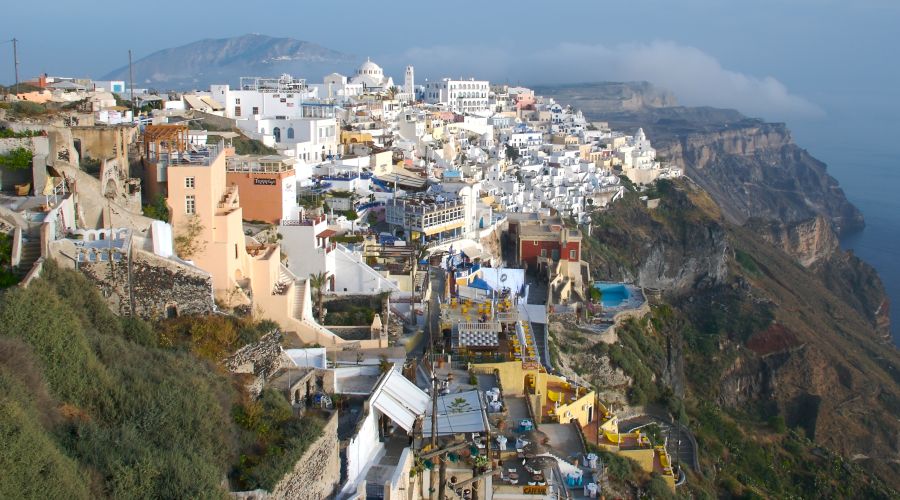 Santorini in the Cycladic Islands