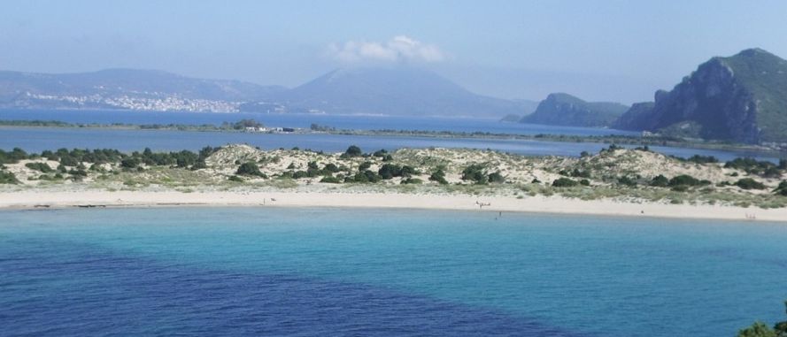 Voidokilia Bay near Pylos ( Pilos ) on the Greek Peloponnese