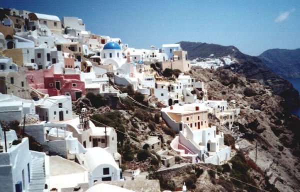 Santorini in the Cycladic Islands of Greece