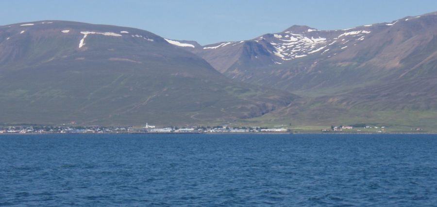 Dalvik in Eyjafjordur in Iceland