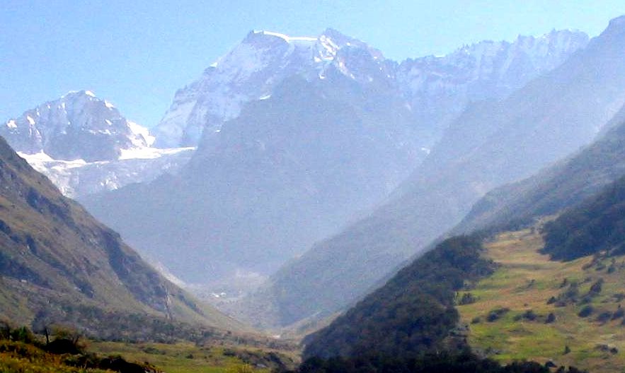 Himalayan Peaks above the Valley of Flowers in the Indian Himalaya