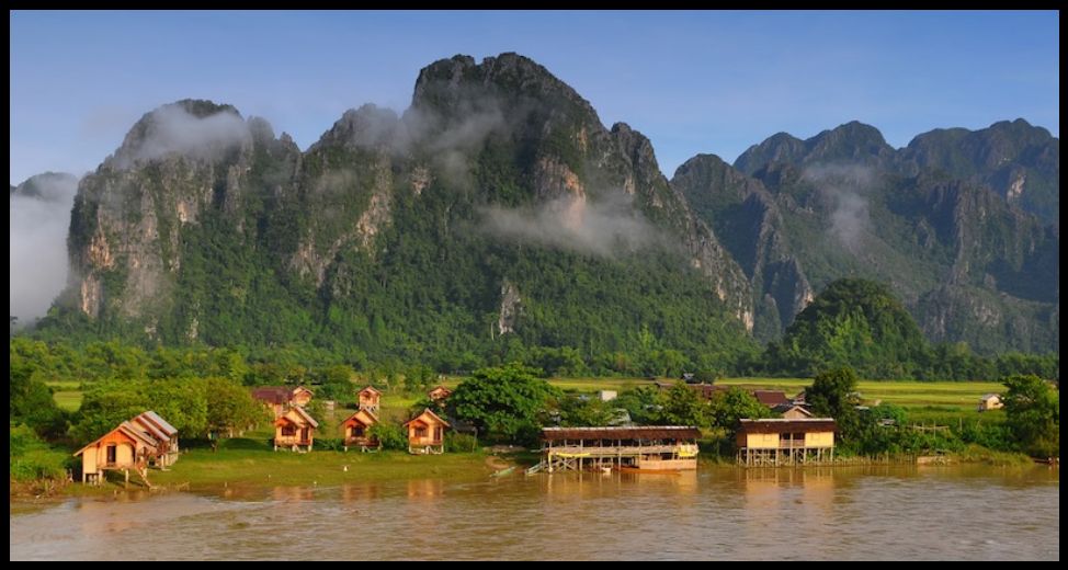 Mekong River at Luang Prabang in Laos