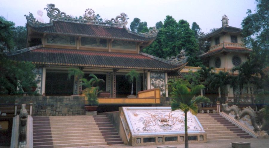 Long Son Pagoda in Nha Trang on the East Coast of Vietnam