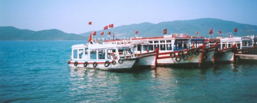 Cruise Boats at Tam Island off Nha Trang