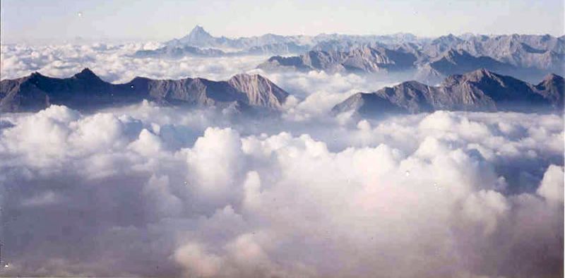 Monte Viso in the Cottian Alps in NE Italy