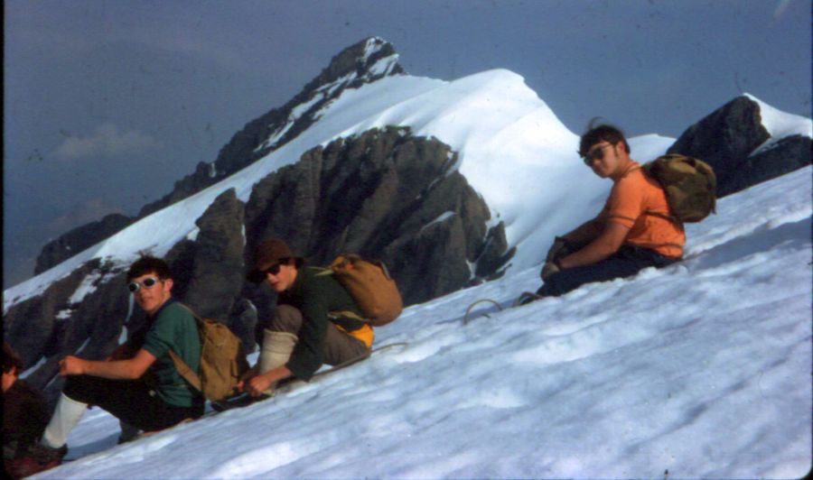 Ascent of the Balmhorn in the Bernese Oberlands of Switzerland