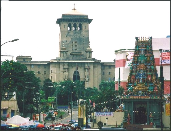 Square Tower of State Secretariat Building on Bukit Timbalan in Johore Bahru