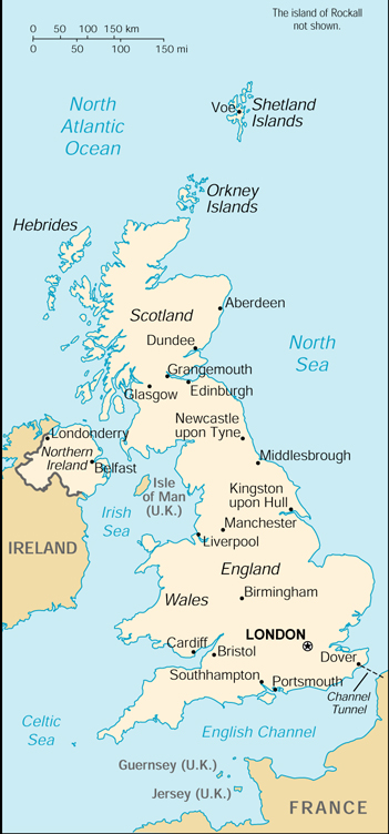 Map of the United Kingdom