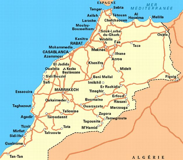 Map of Morocco