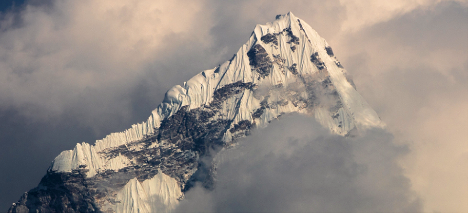 Summit ridge of Ama Dablam