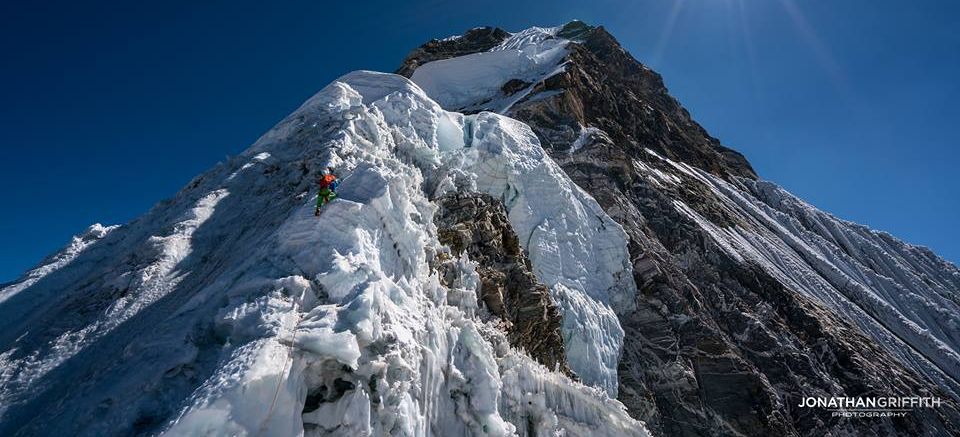 Summit slopes of Ama Dablam