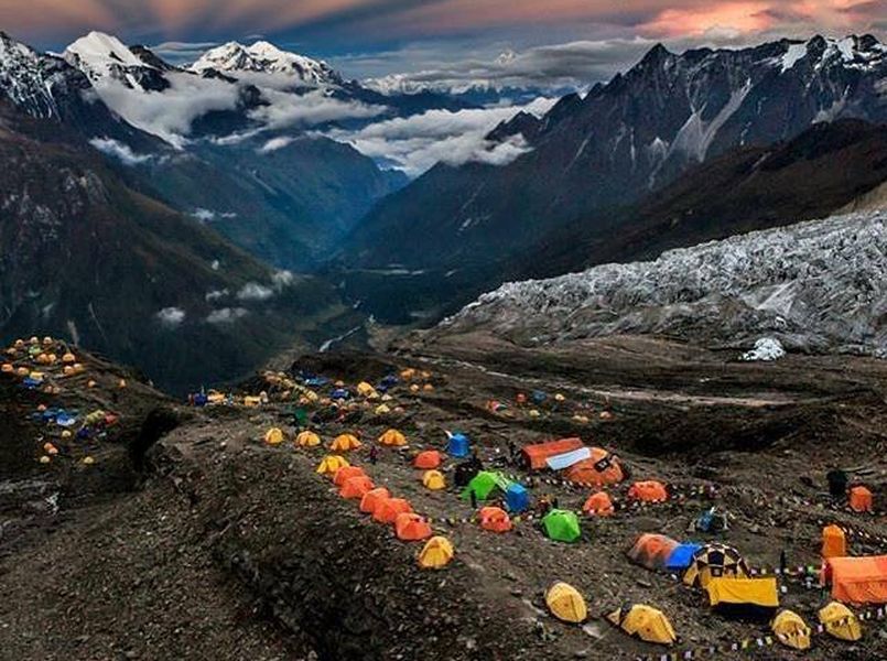 Mount Manaslu base camp