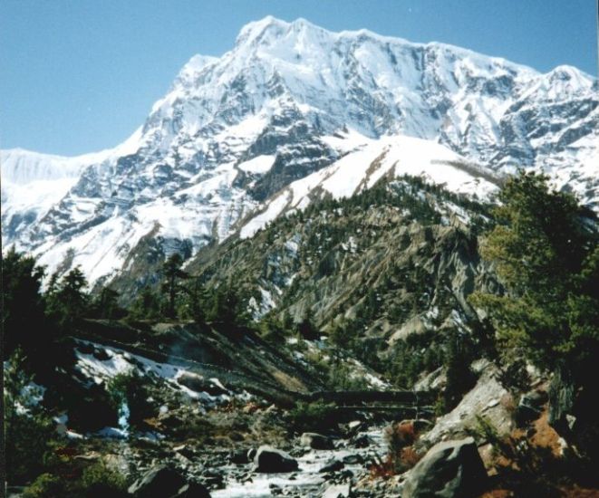 Annapurna III from Manang Valley