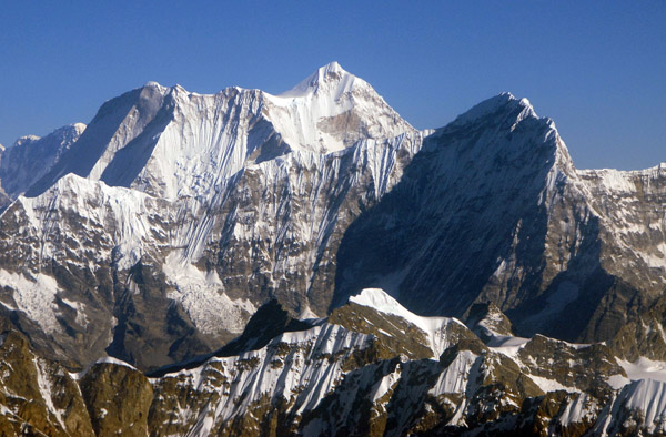 Aerial view of Menlungtse