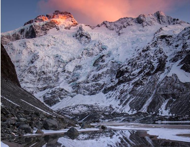 Mount Cook and Hooker Lake