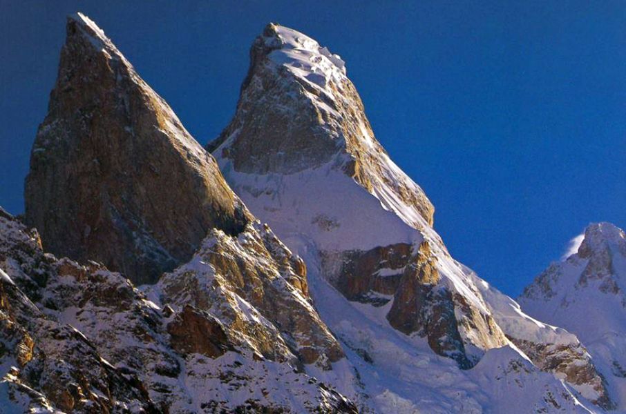 Latok I and II in the Biafo Glacier Region of the Pakistan Karakorum