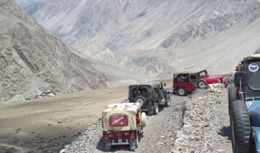 Jeep safari in Northern Pakistan