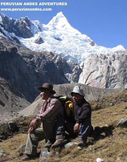 Approach to Alpamayo in the Andes of Peru