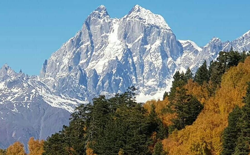 Mount Ushba in the Caucasus