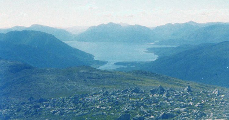 Loch Linnhe and Ballachulish from Sgor nam Fiannaidh on Aonach Eagach Ridge