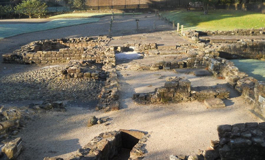 Ruins of Roman Bath House in Bearsden